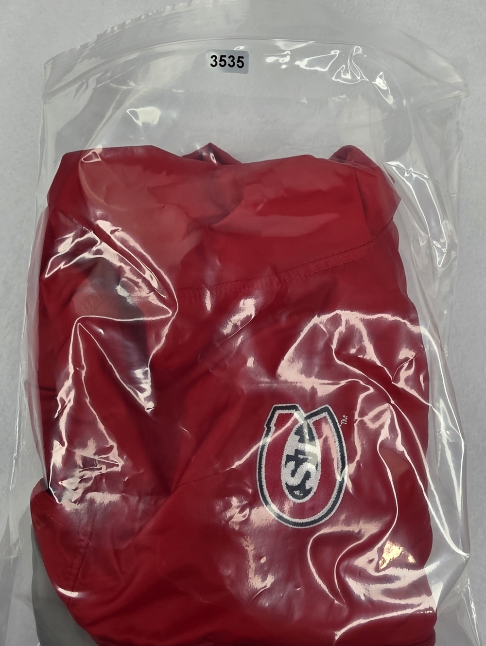 Columbia Women's St Cloud State University Red Windbreaker Size Small AL-3535 - Picture 11 of 11